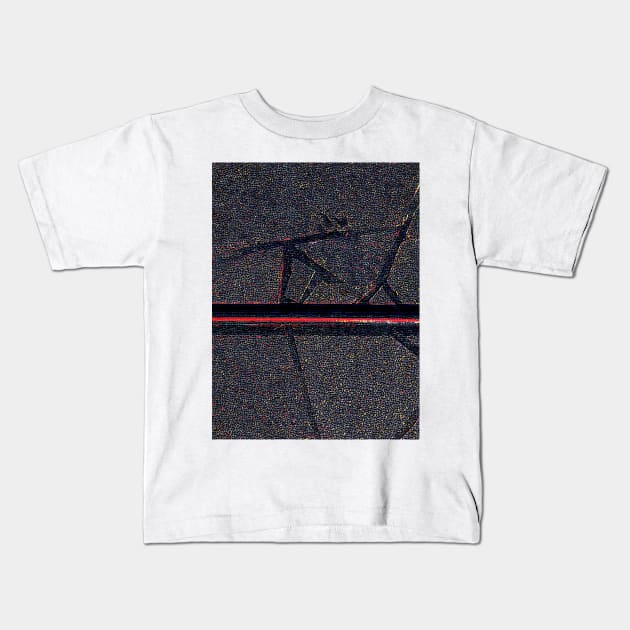 Red Line Walk Kids T-Shirt by Tovers